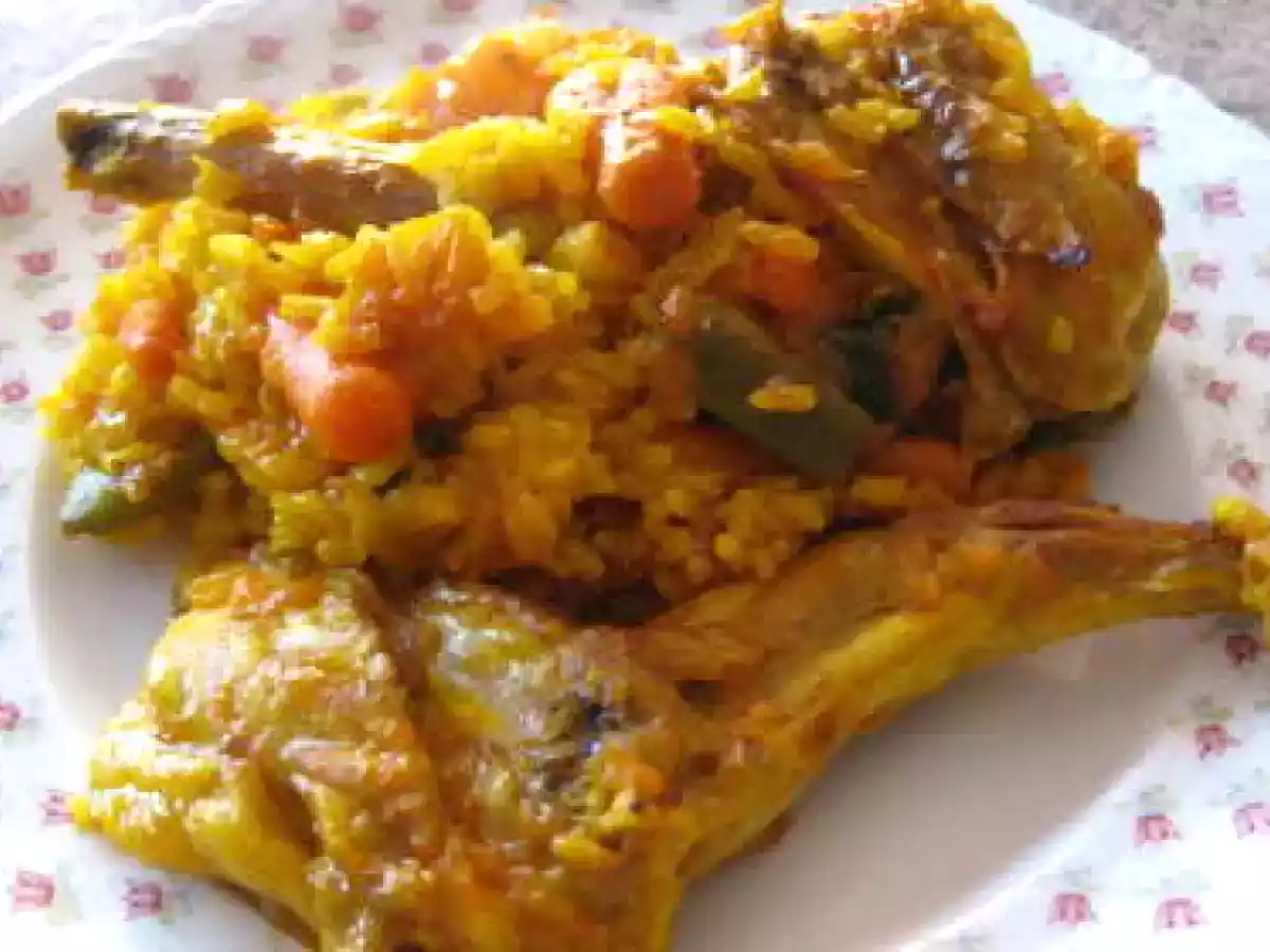 Arroz con Paletillas de Conejo y Veduras
