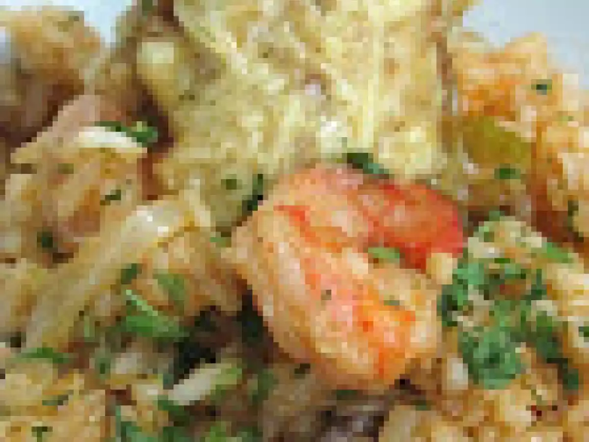 Arroz con pescado y especies