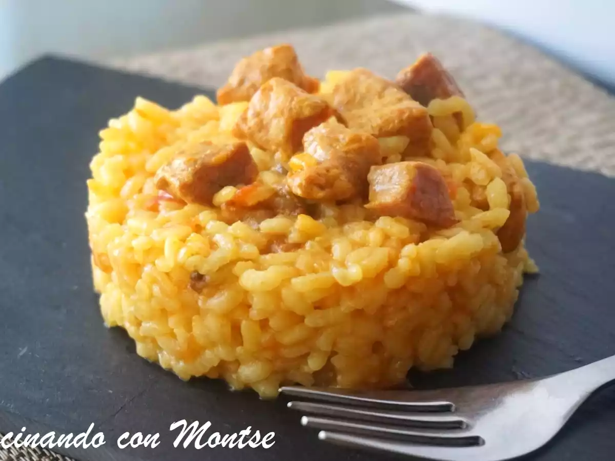 Arroz con pinchitos