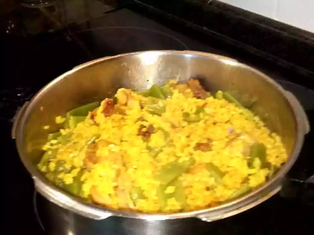 Arroz con pollo en olla rápida, al estilo de Mariaje