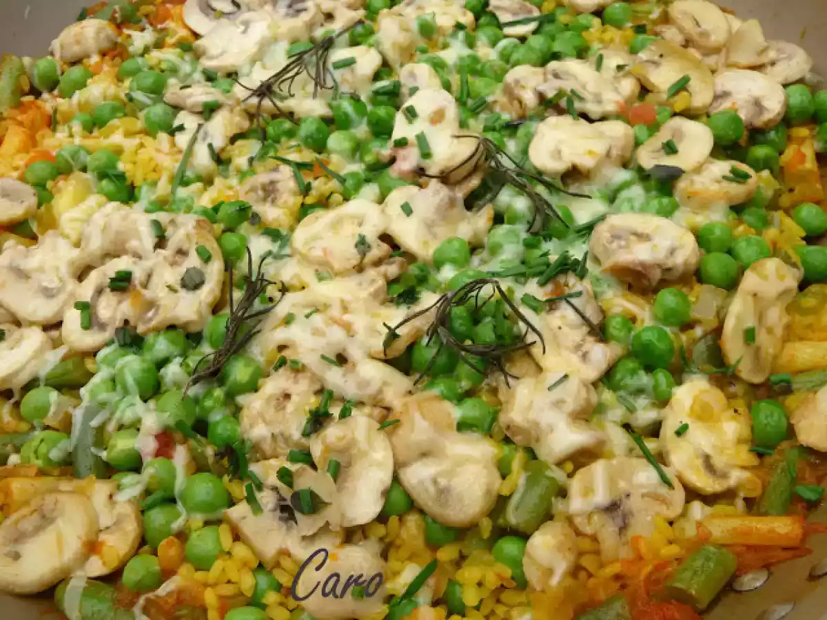 Arroz con pollo...Vegetariano!!!