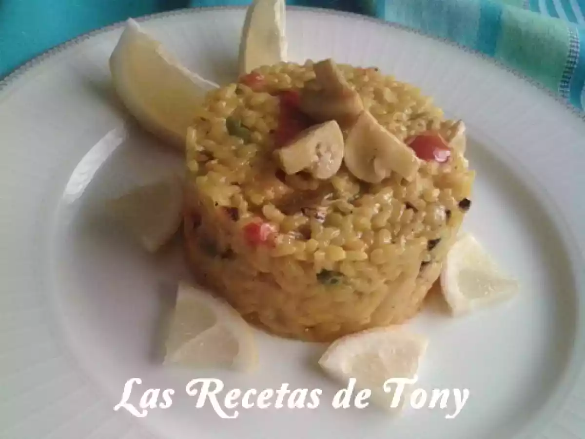 Arroz con pollo y champinones - foto 2