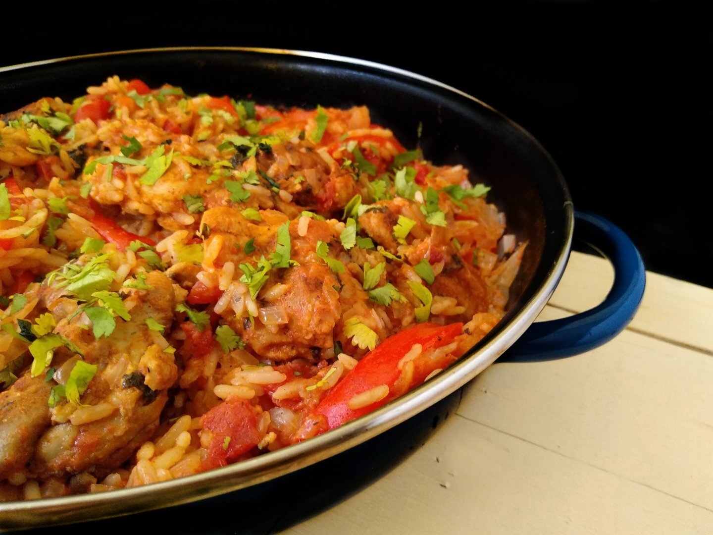 Arroz con pollo y especias para fajitas Receta Petitchef