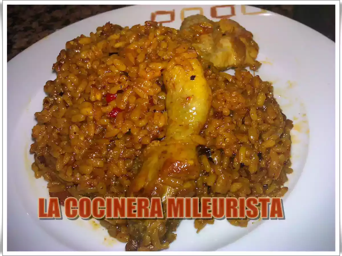 Arroz con pollo y ñora
