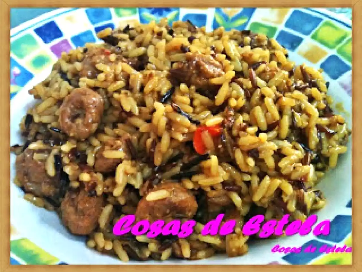 Arroz con salchichas en Gm