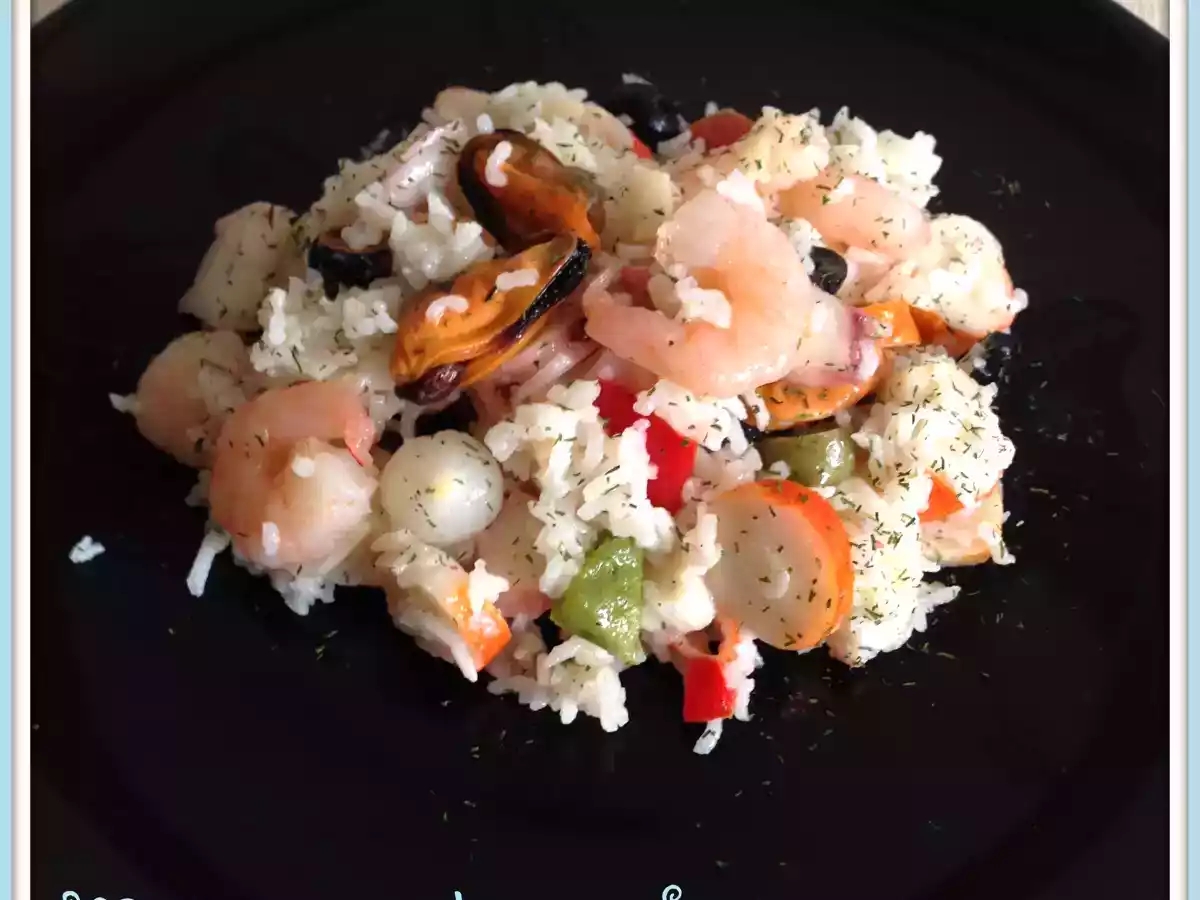 Arroz con salpicón express