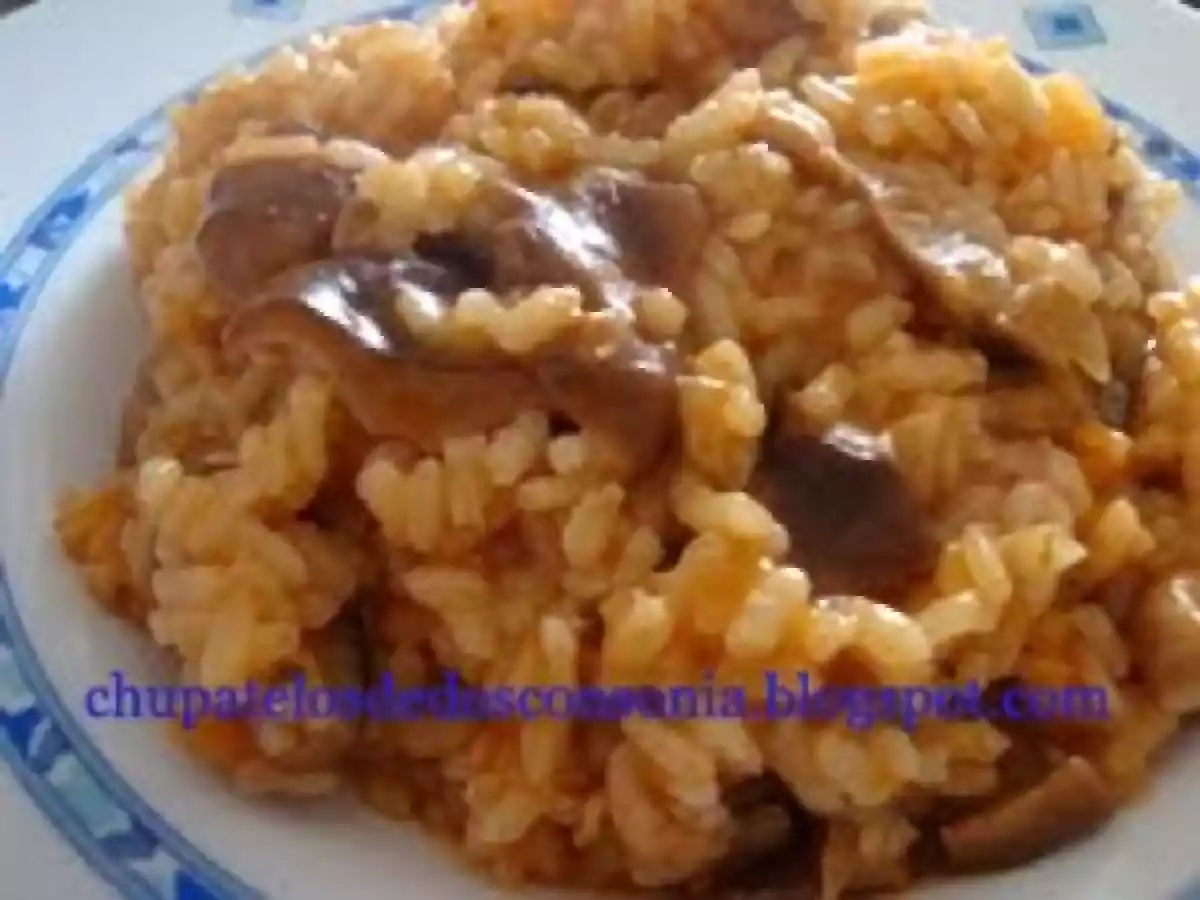 Arroz con setas