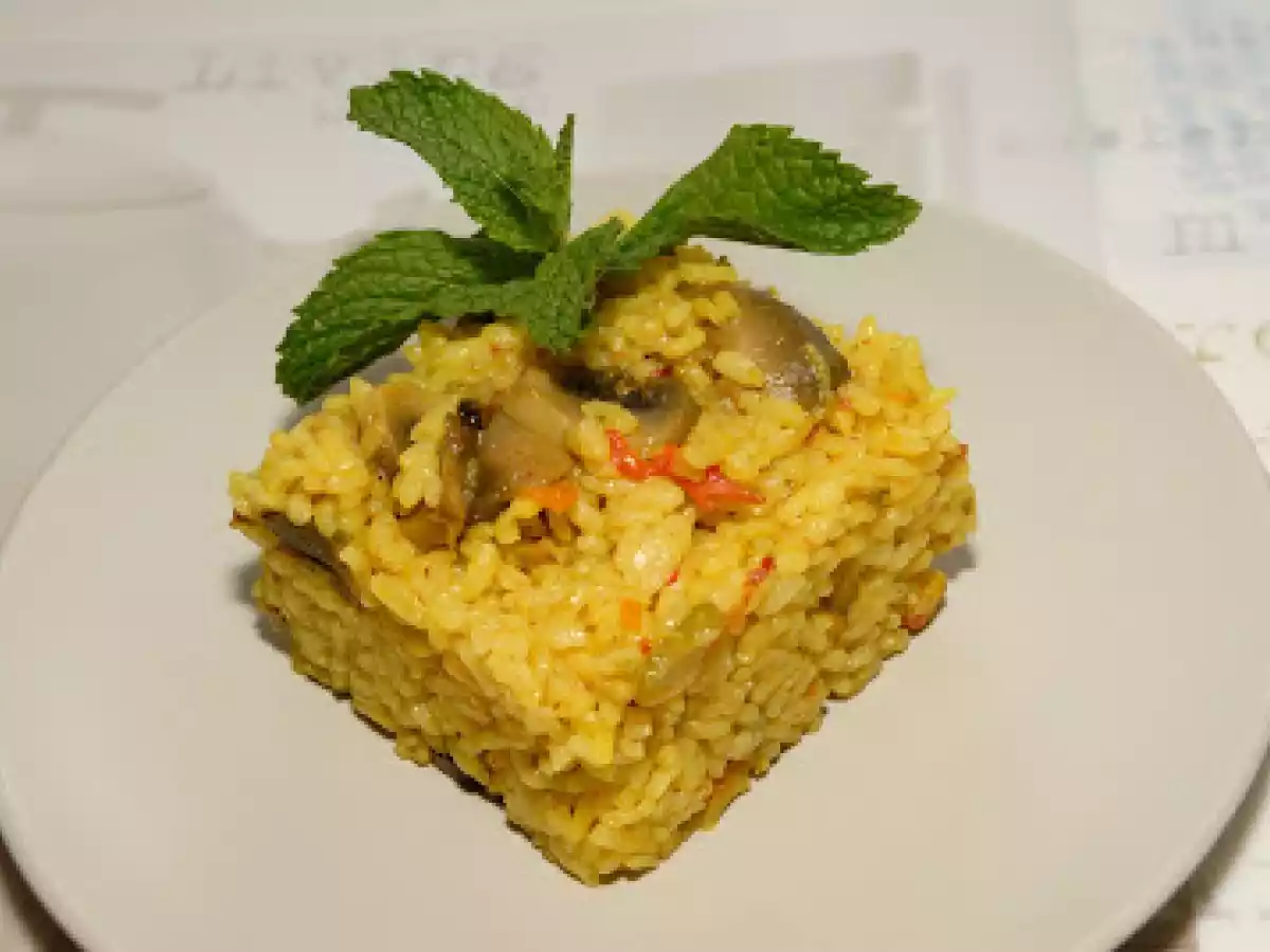Arroz con verduras al ras hanout