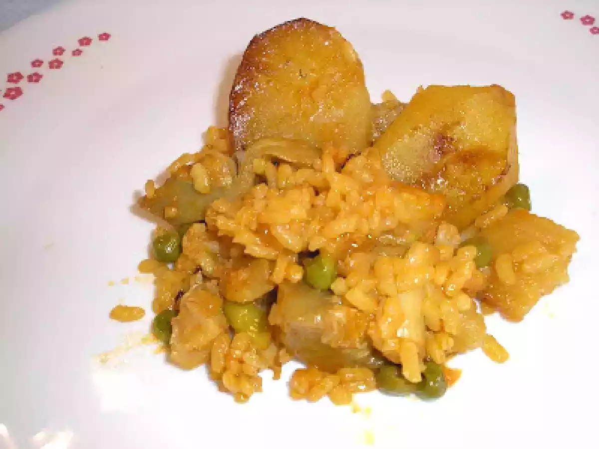 Arroz con verduras y bacalao - foto 2