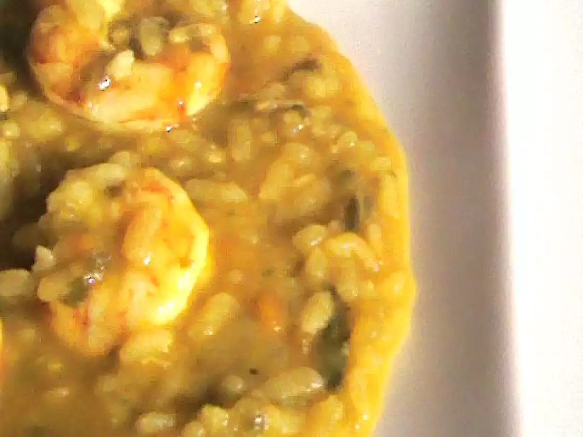 Arroz con verduras y gambones - foto 2