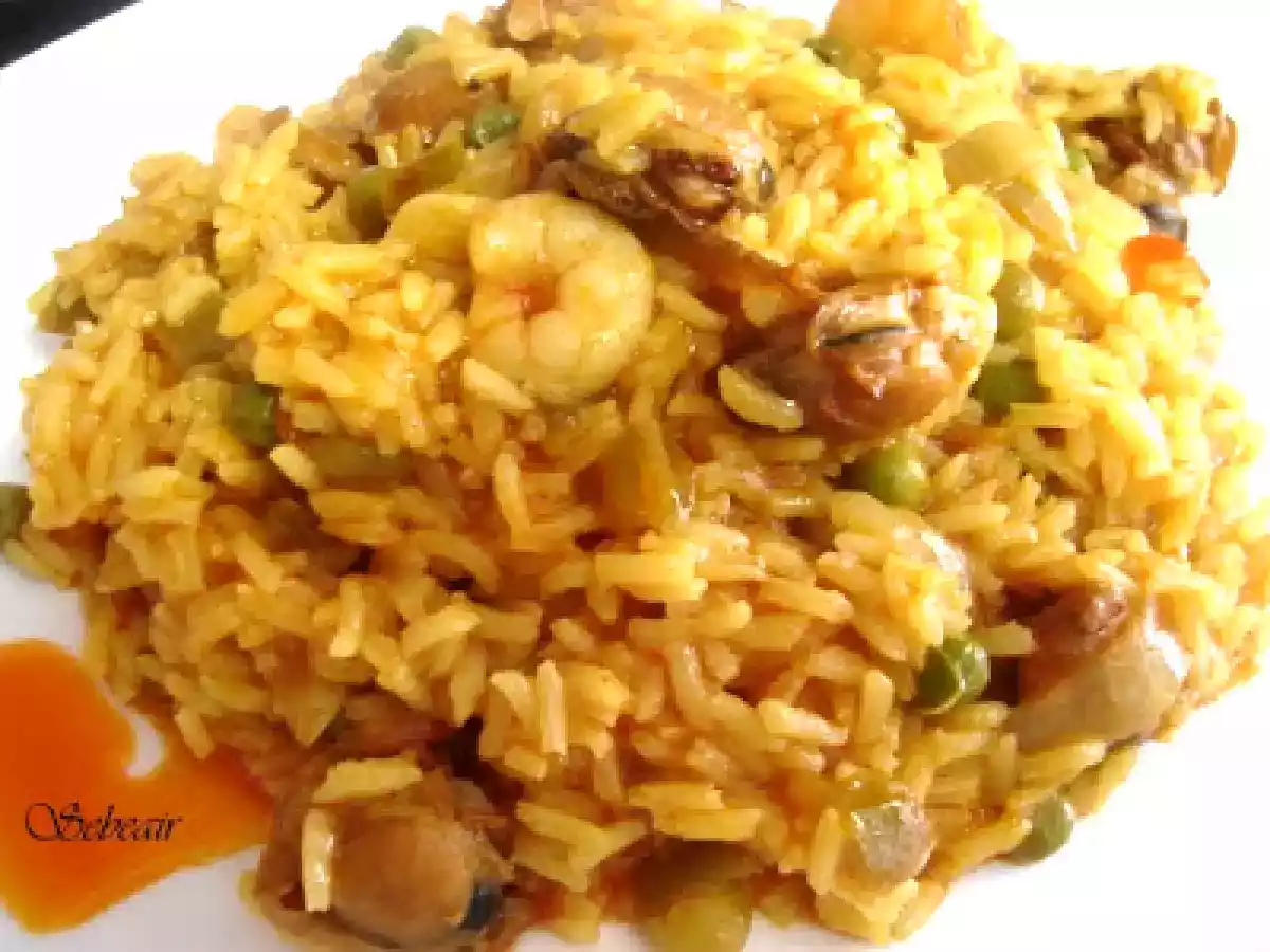 ARROZ CON ZAMBURIÑAS EN SALSA DE VIEIRA (fussioncook)