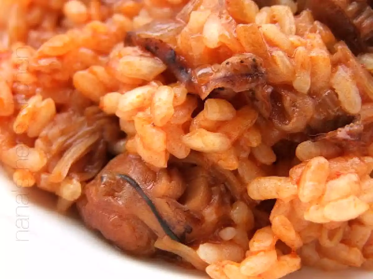 Arroz con zamburiñas en salsa de vieiras