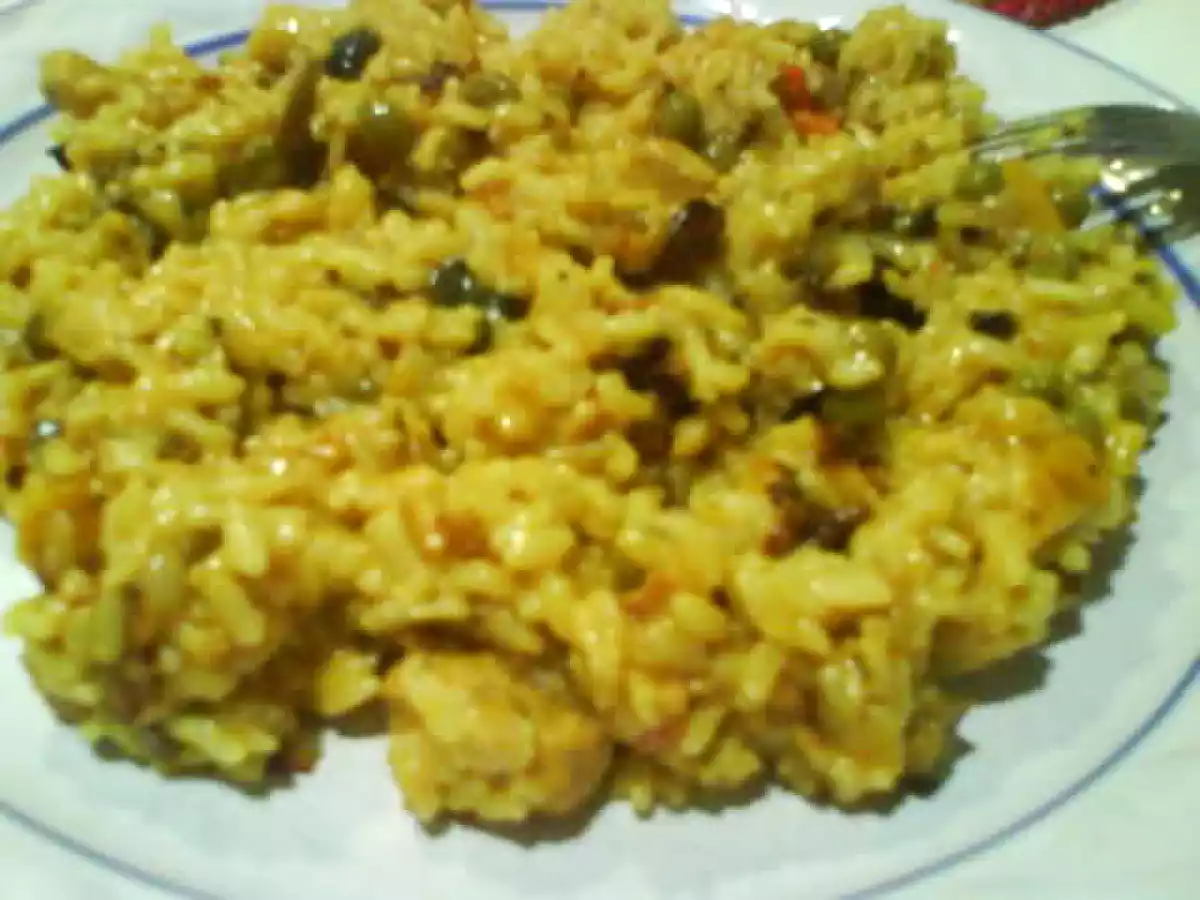 Arroz cremoso con pollo al curry (FC) 7, 5p