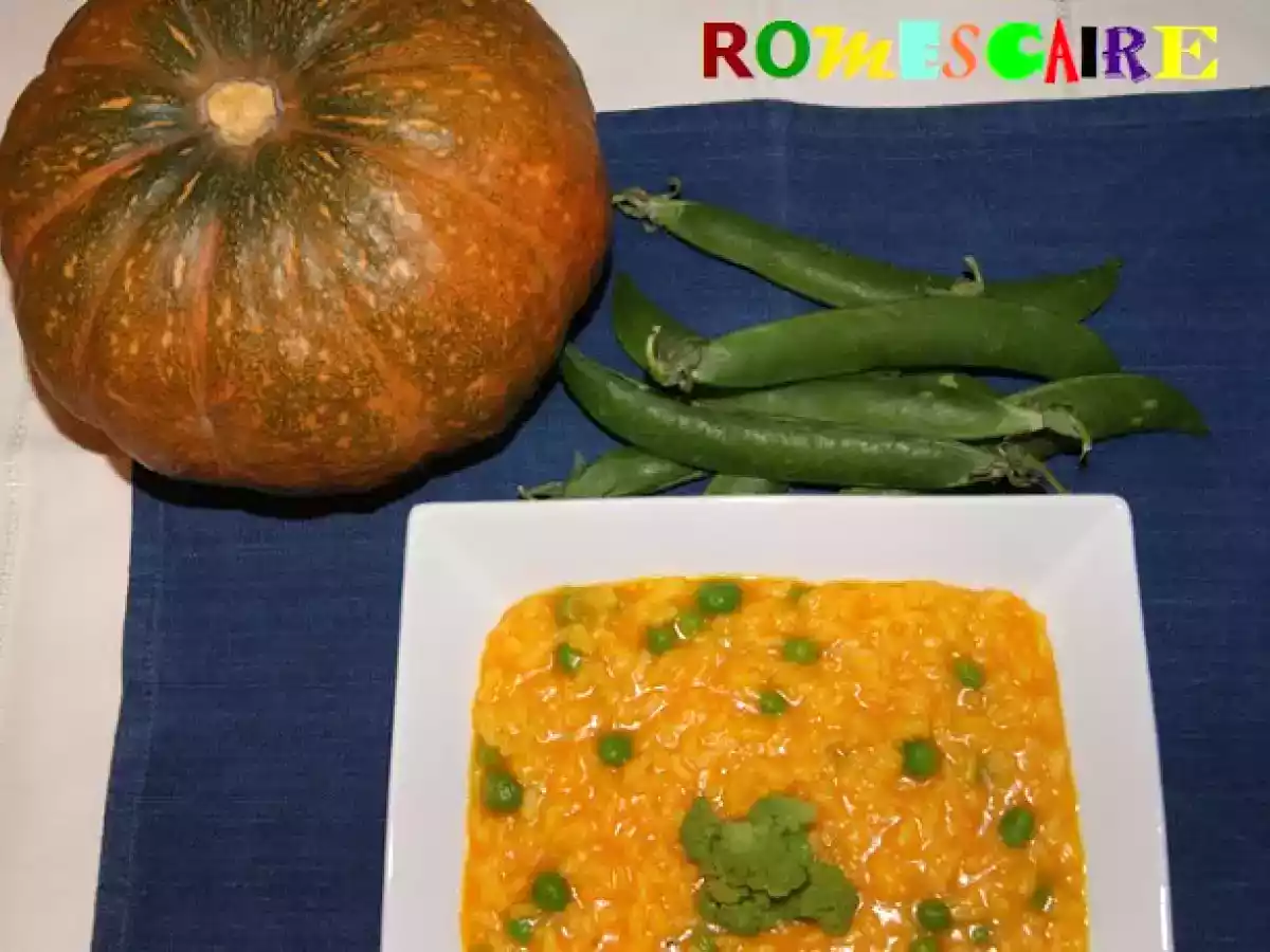 Arroz cremoso de calabaza y guisantes frescos - foto 2