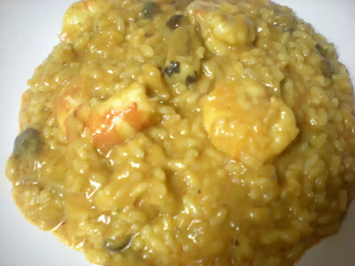 Arroz Cremoso De Gambas Y Setas