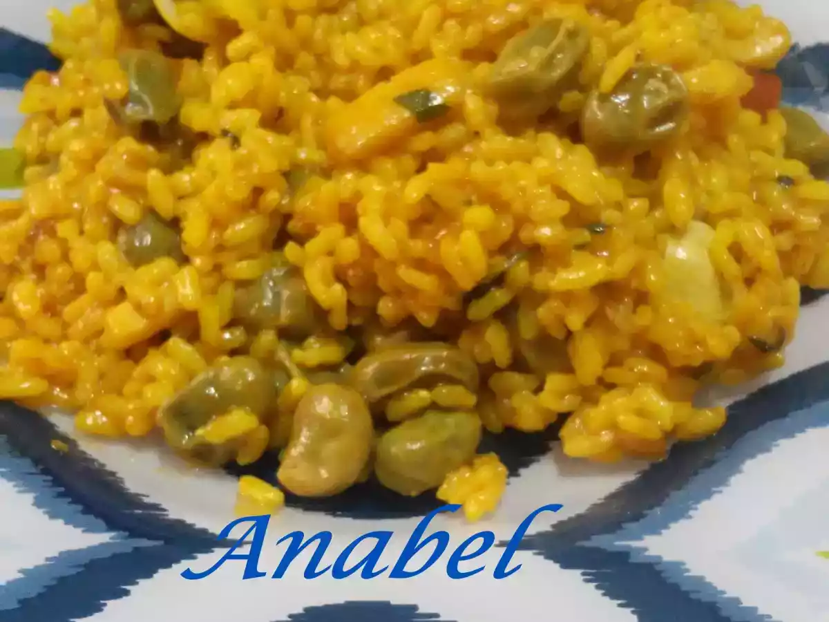 ARROZ DE ALMEJAS, CALAMAR CON HABAS