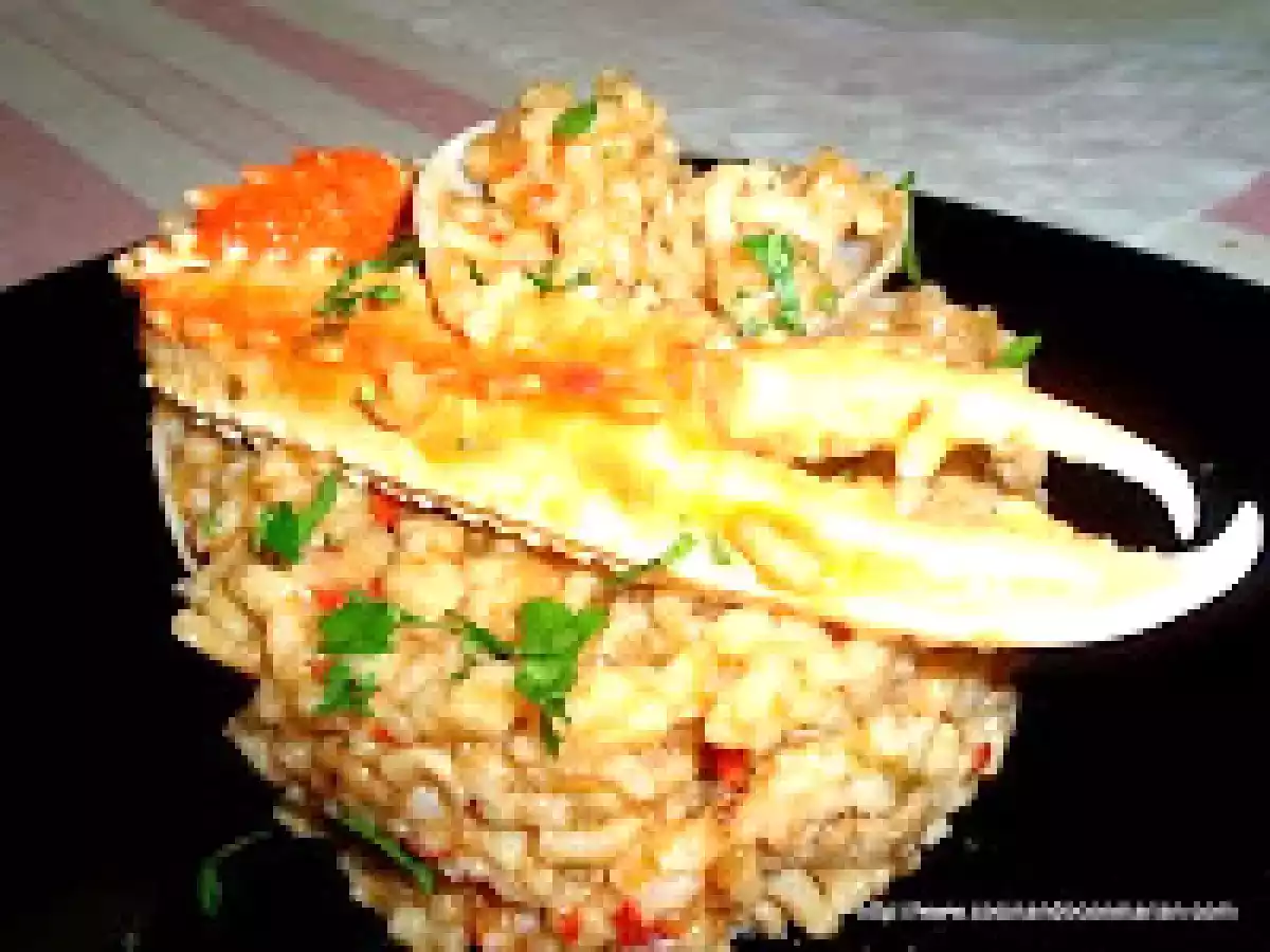 Arroz de cigalas y almejas