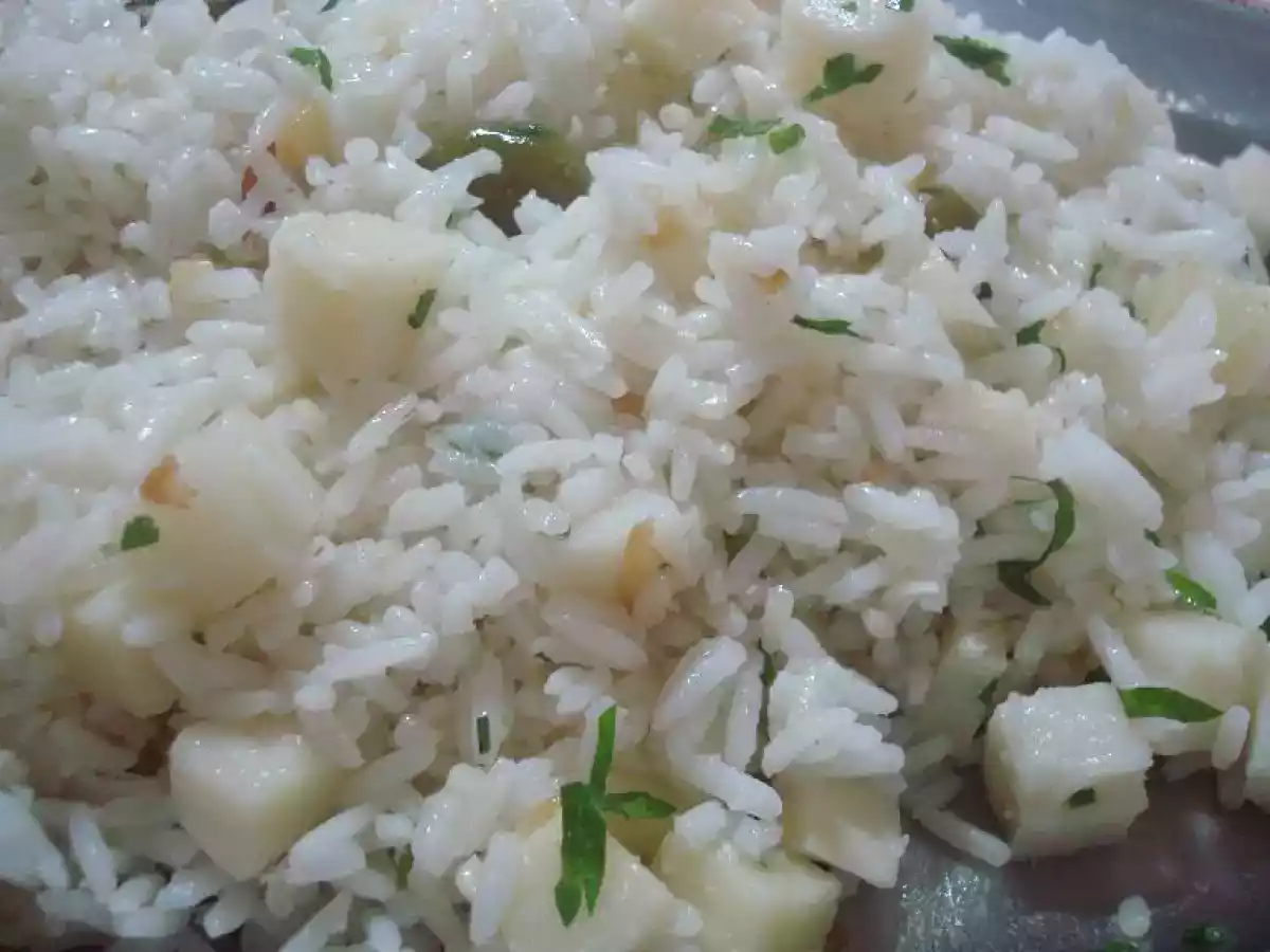 Arroz de Palmito e Alho