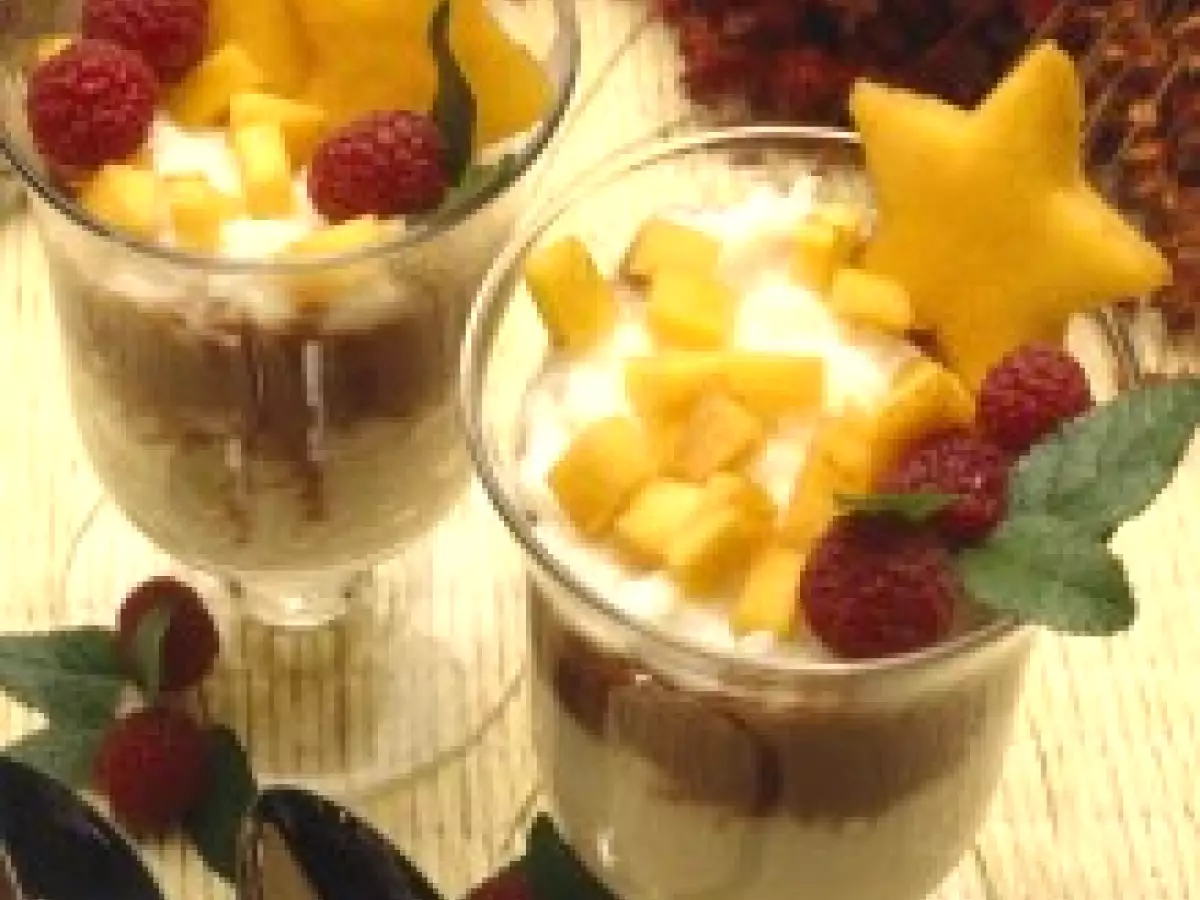 Arroz dulce con frutas