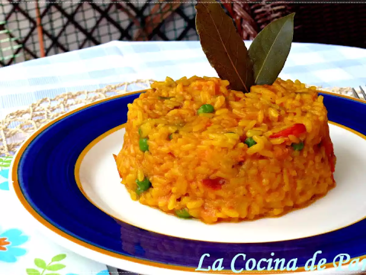 ARROZ EN AMARILLO CON GAMBAS
