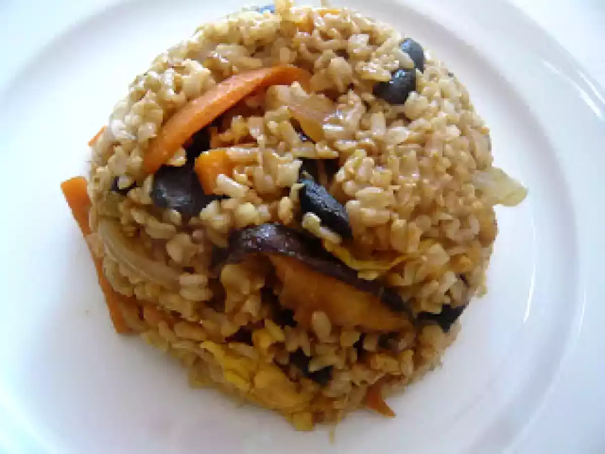 Arroz integral Basmati con zanahorias y shitakes - foto 2