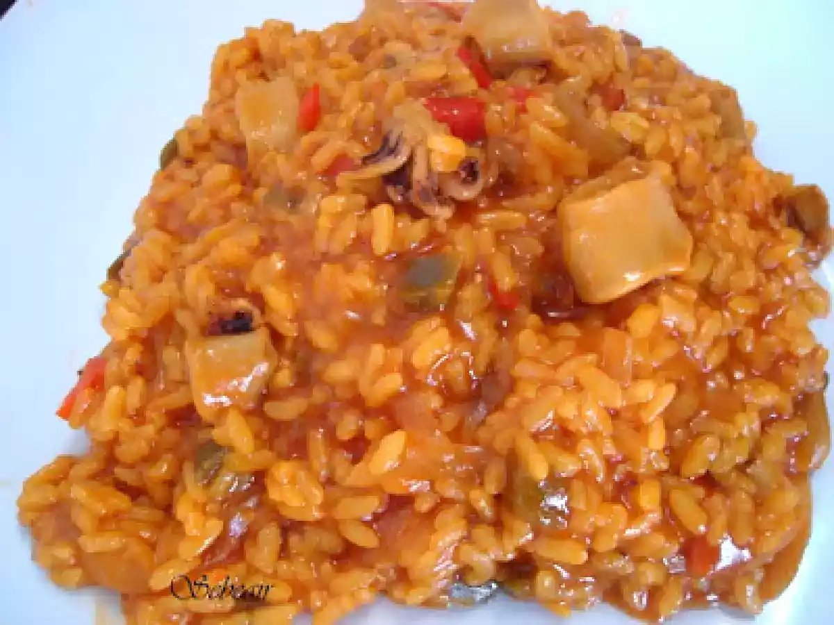 ARROZ MELOSO CON CHIPIRONES EN SALSA DE SOJA (fussioncook) +1 SORTEO + 1 CONCURSO