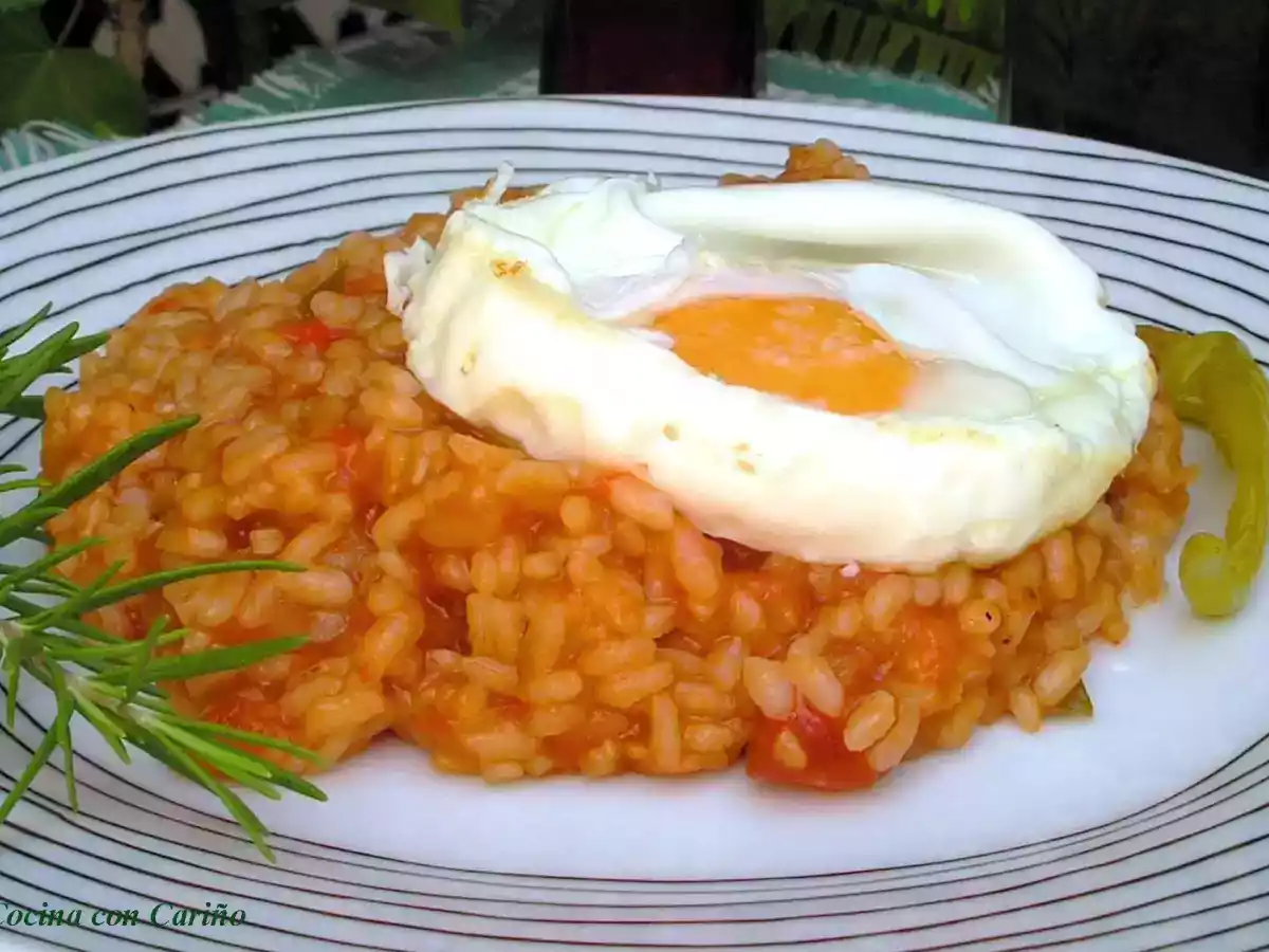 Arroz meloso con tomate