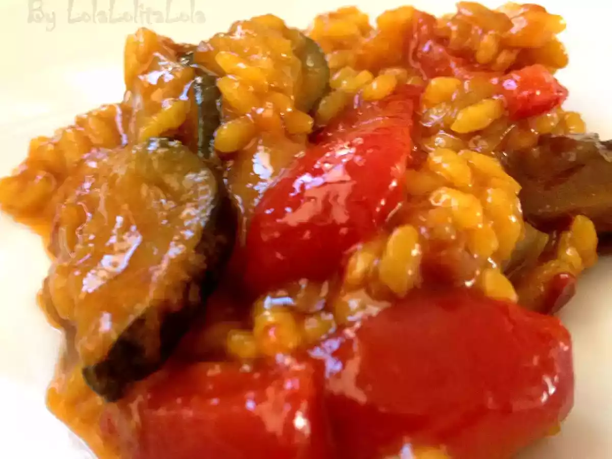 ARROZ MELOSO CON VERDURAS Y CALDO DE PATO