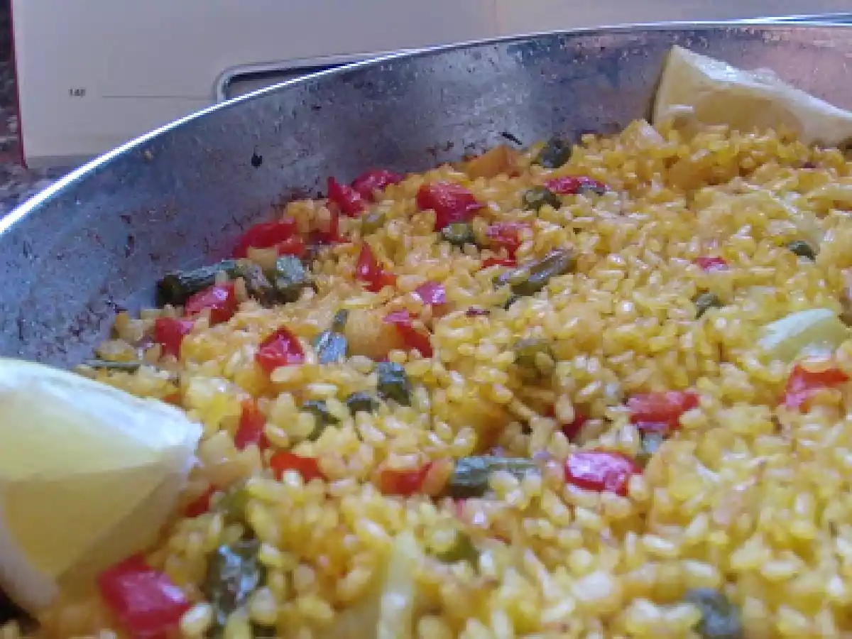 Arroz seco con bacalao y verduras - foto 2