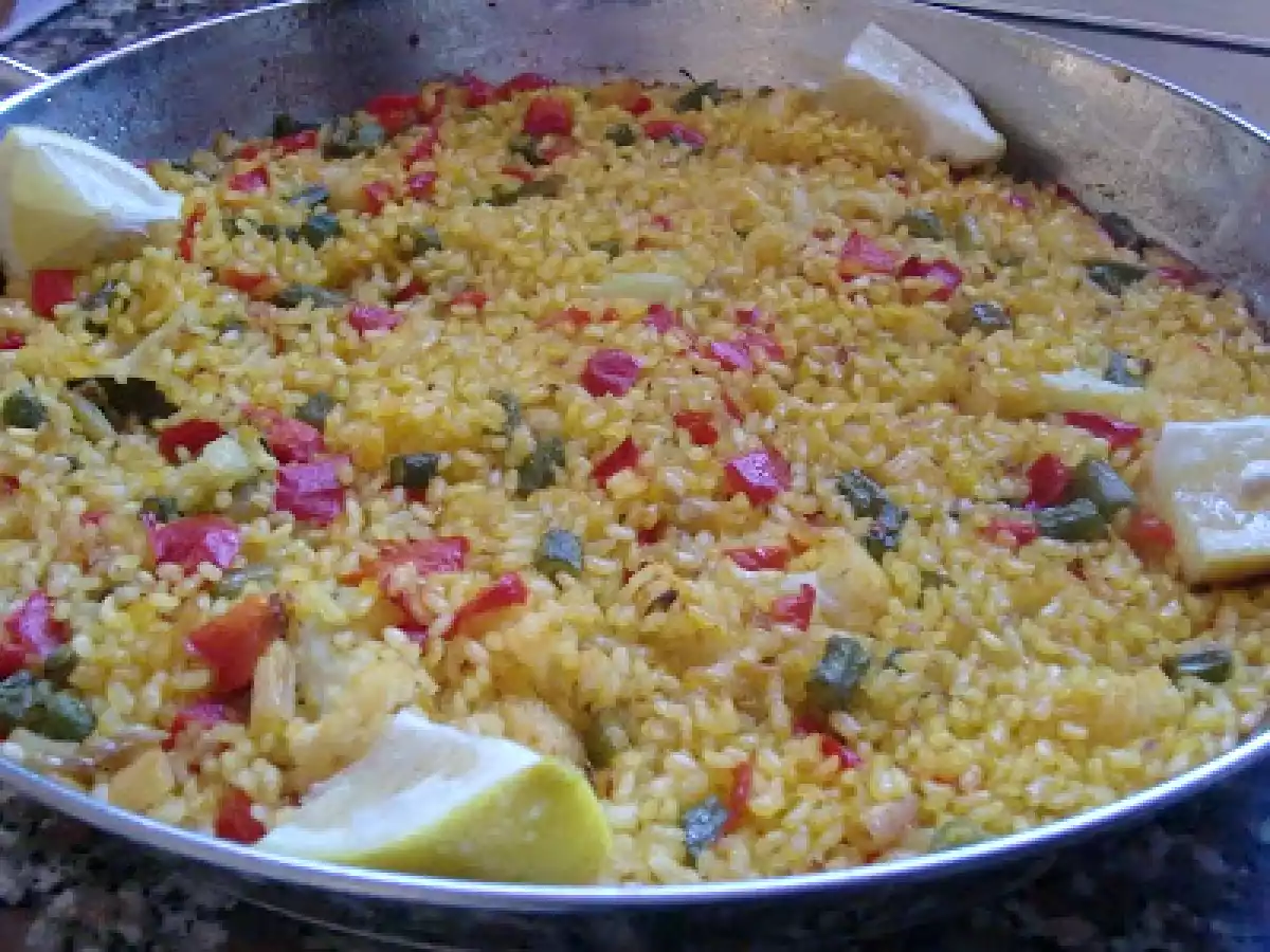 Arroz seco con bacalao y verduras - foto 3