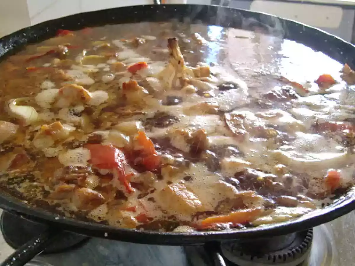 Arroz seco con cerdo, setas y romero - foto 3