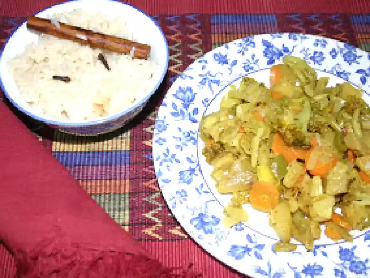 Arroz Thai Jazmín con especias.