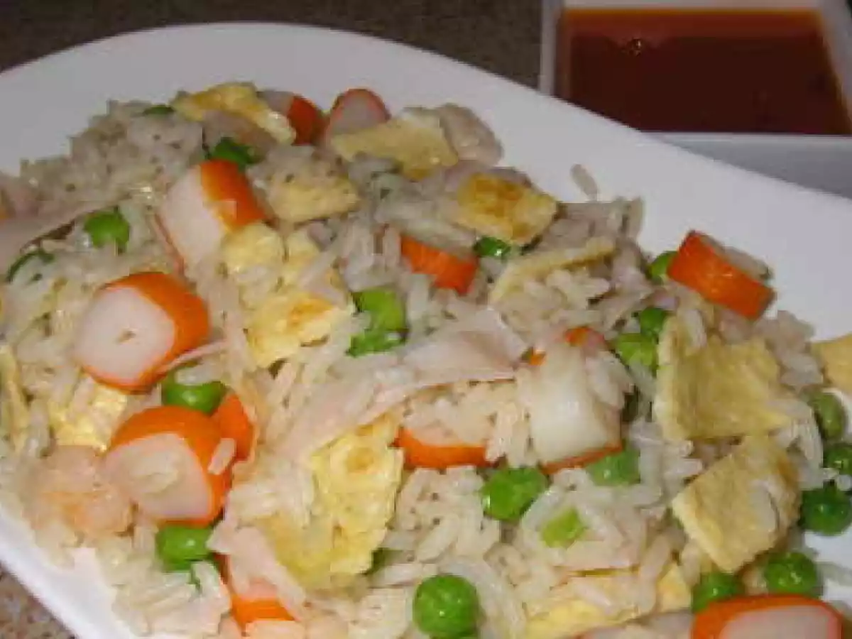 Arroz tres delicias.