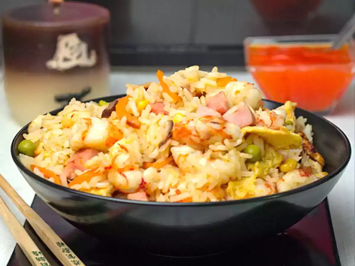 Arroz tres delicias oriental