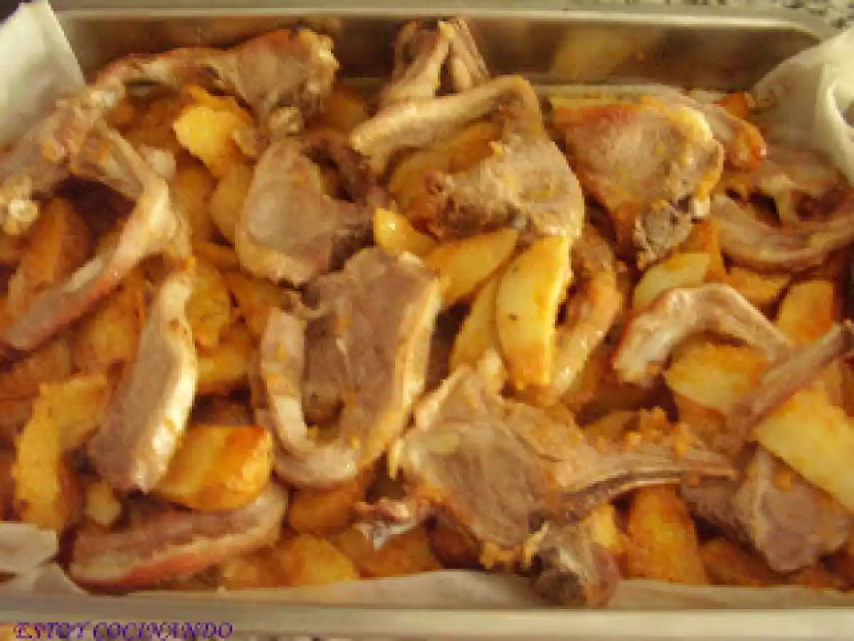 Asado de chuletas de cordero con patatas barbacoa - foto 2