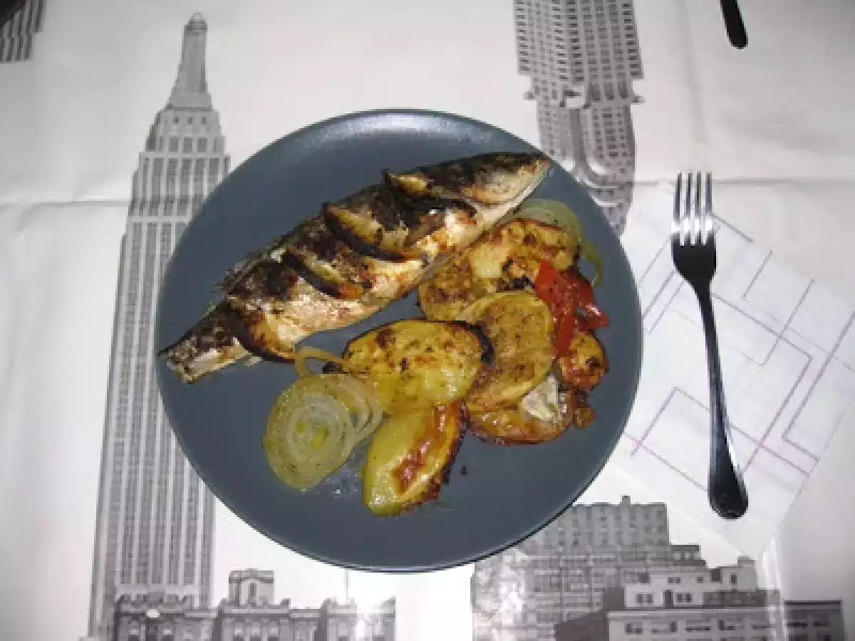 Asado de lubina al limón