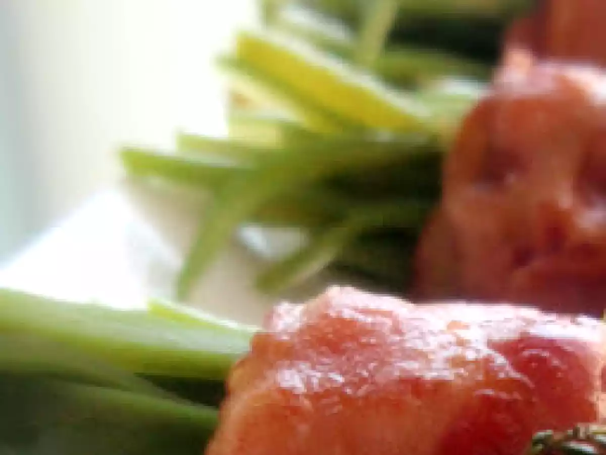 Atadillos de jamón y alubias verdes - foto 2