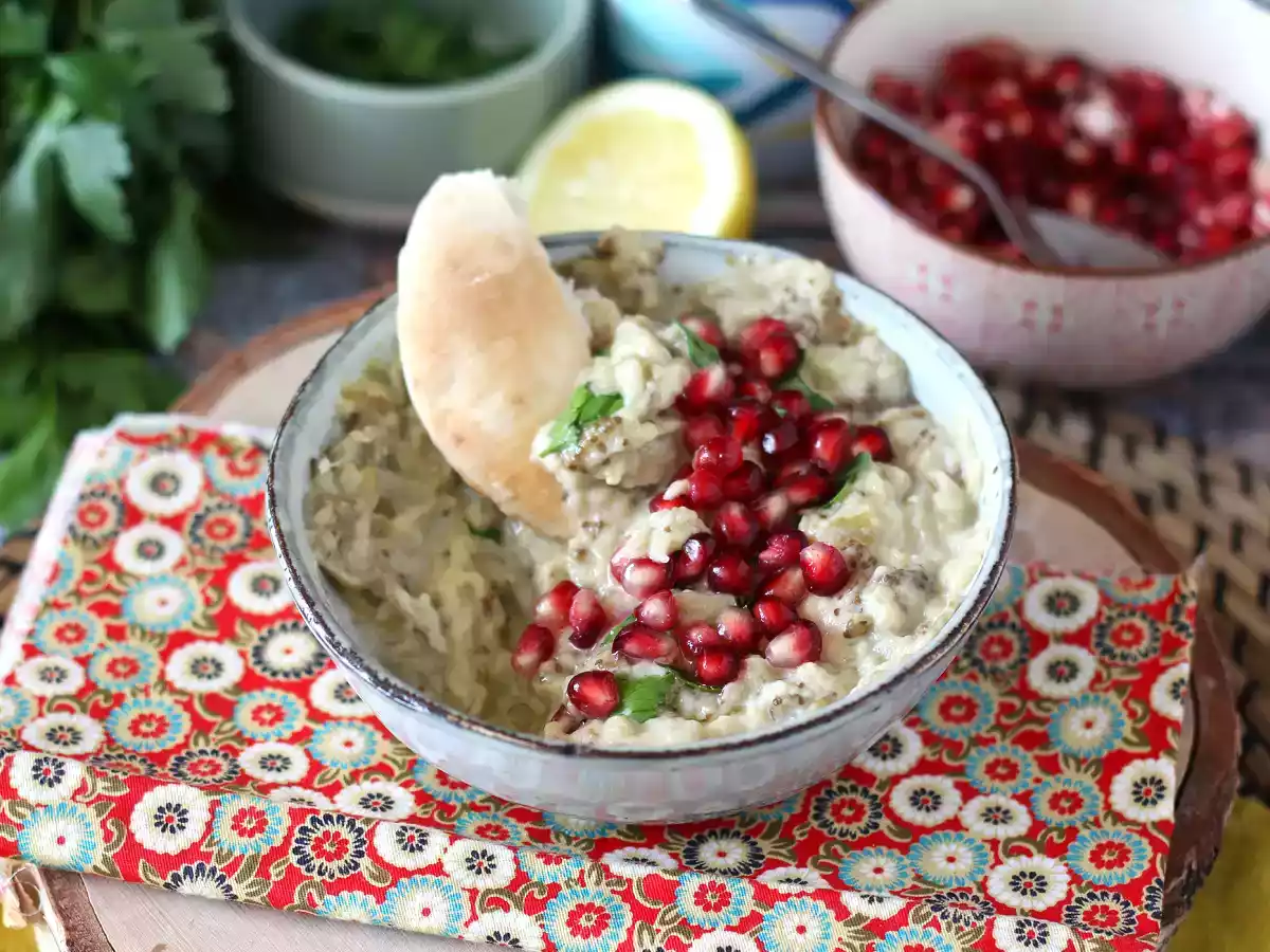 Baba ganoush o Mutabal la deliciosa crema de berenjena árabe - foto 5