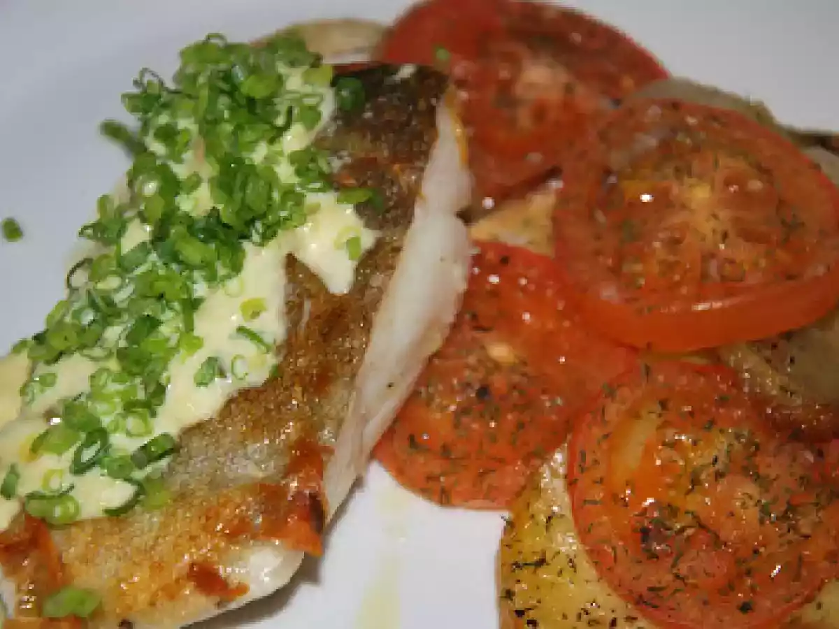 Bacalao a la plancha con pataticas al horno