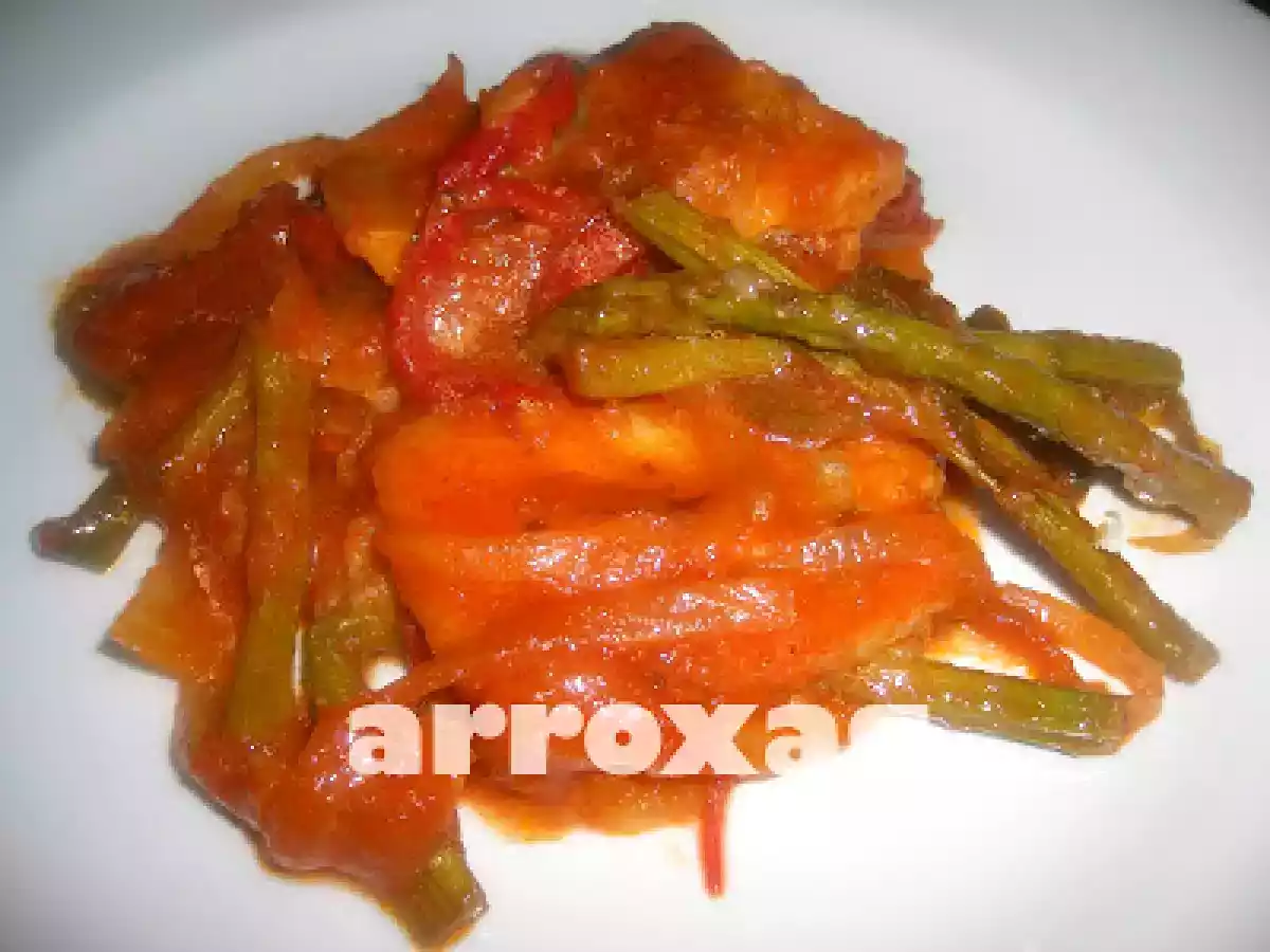 BACALAO A LA VIZCAÍNA CON ESPARRAGOS TRIGUEROS