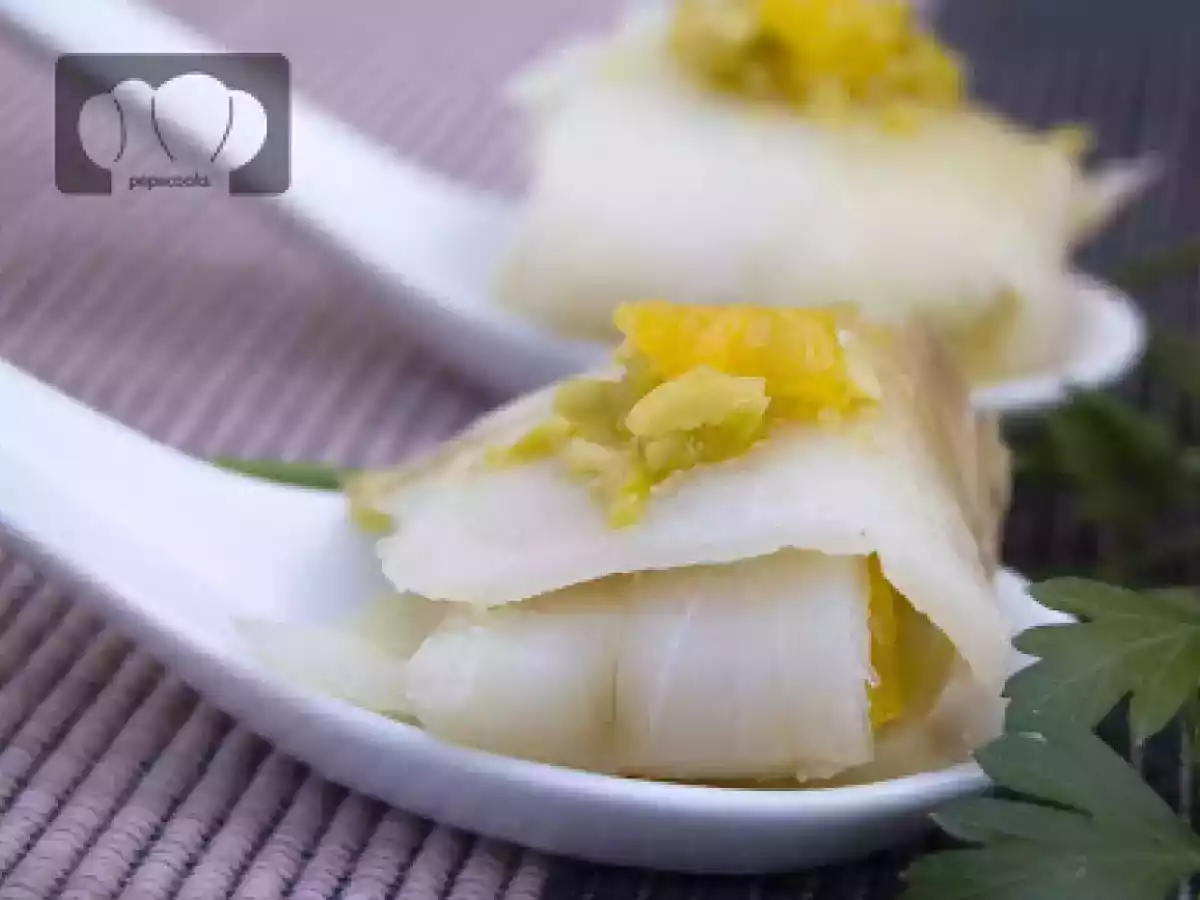 Bacalao ahumado con cebolleta y naranja - foto 3