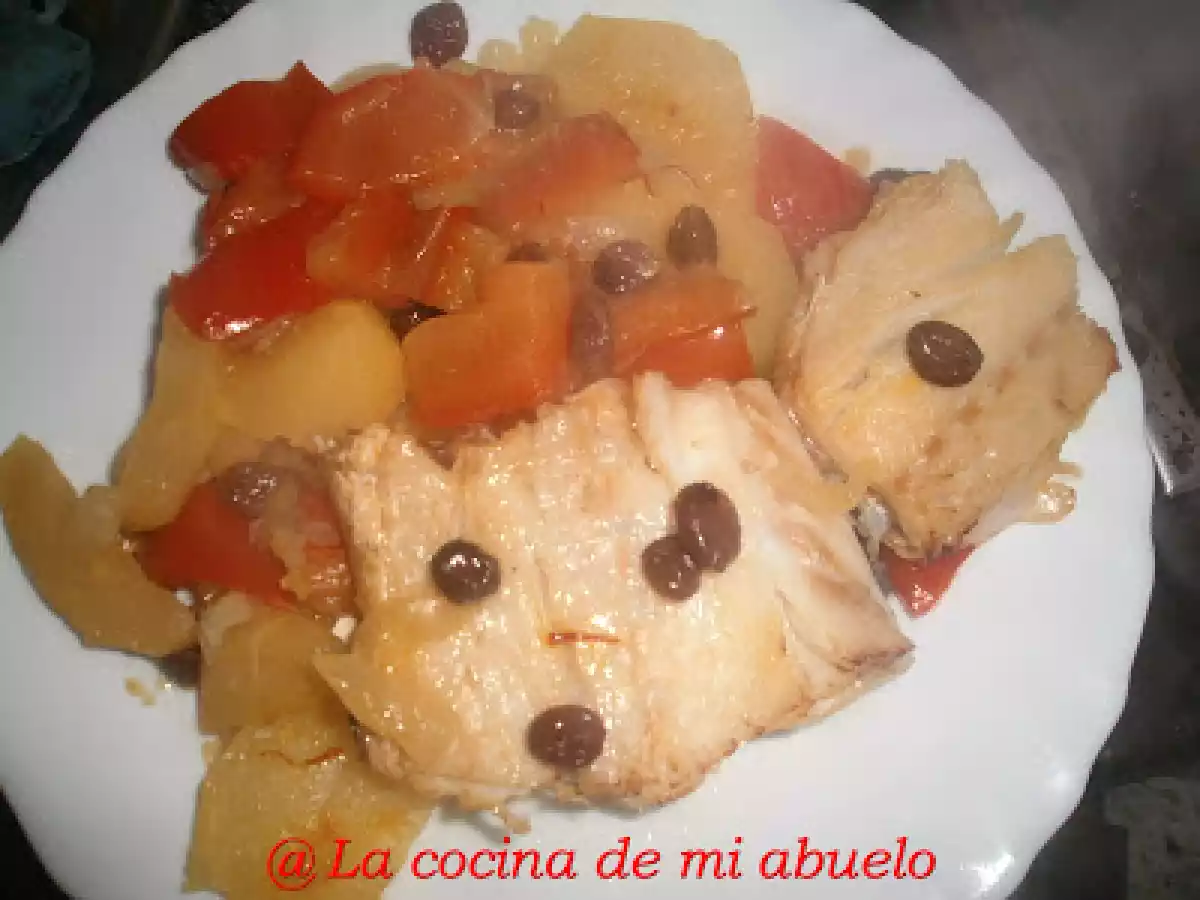 Bacalao al horno con pasas - foto 3