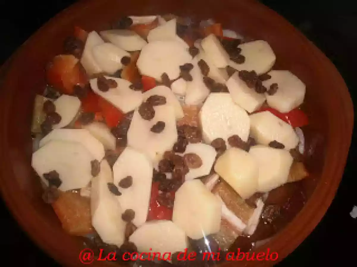 Bacalao al horno con pasas - foto 5