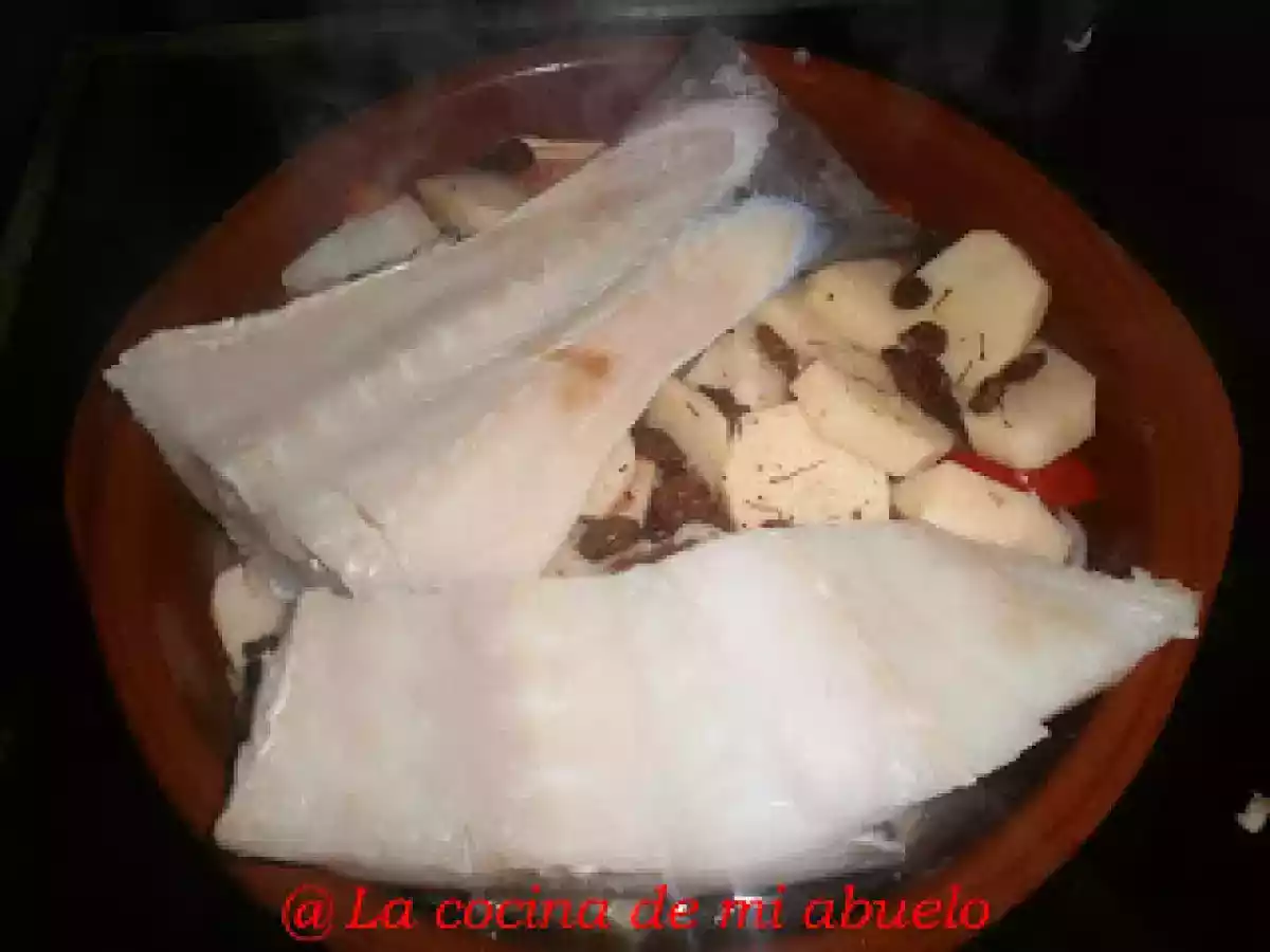 Bacalao al horno con pasas - foto 6