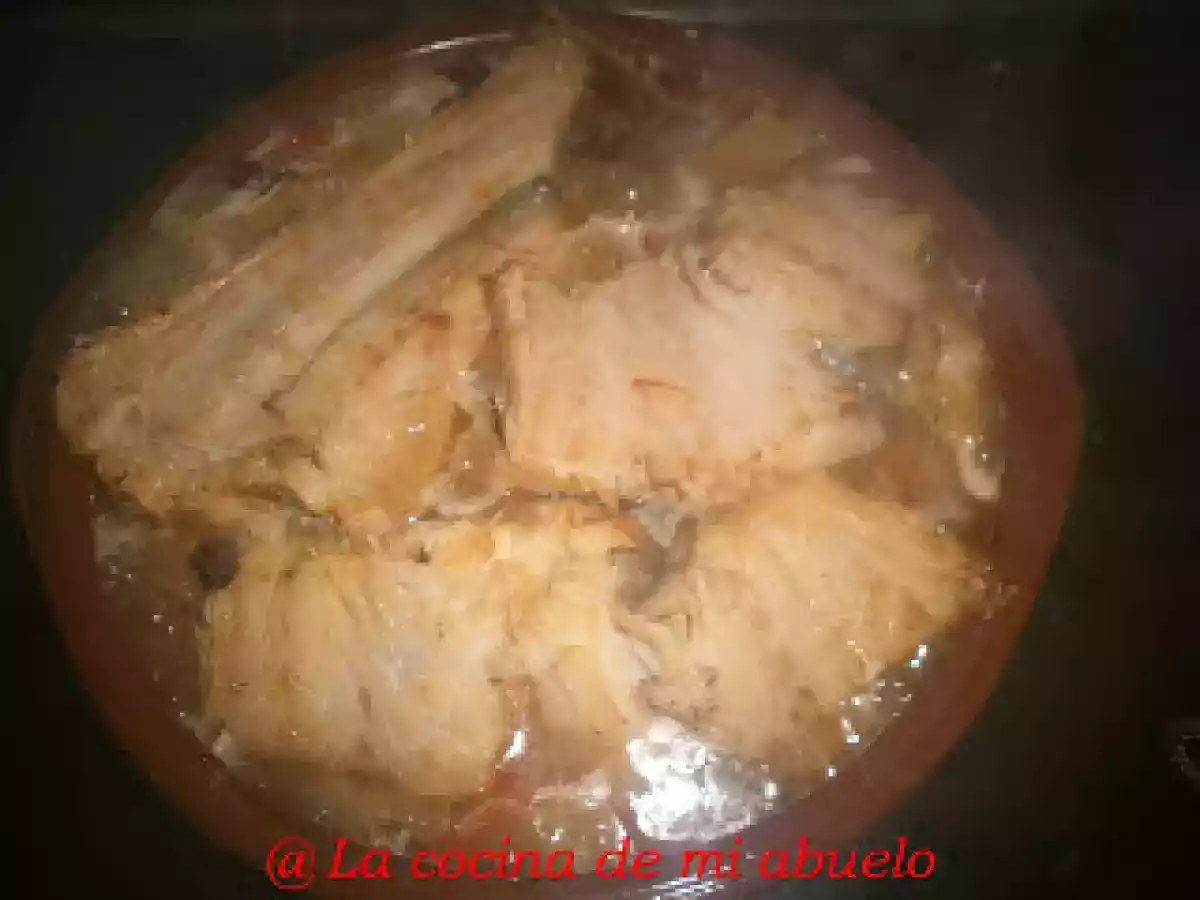 Bacalao al horno con pasas - foto 7