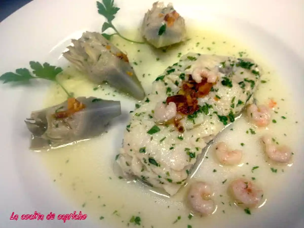 Bacalao con alcachofas