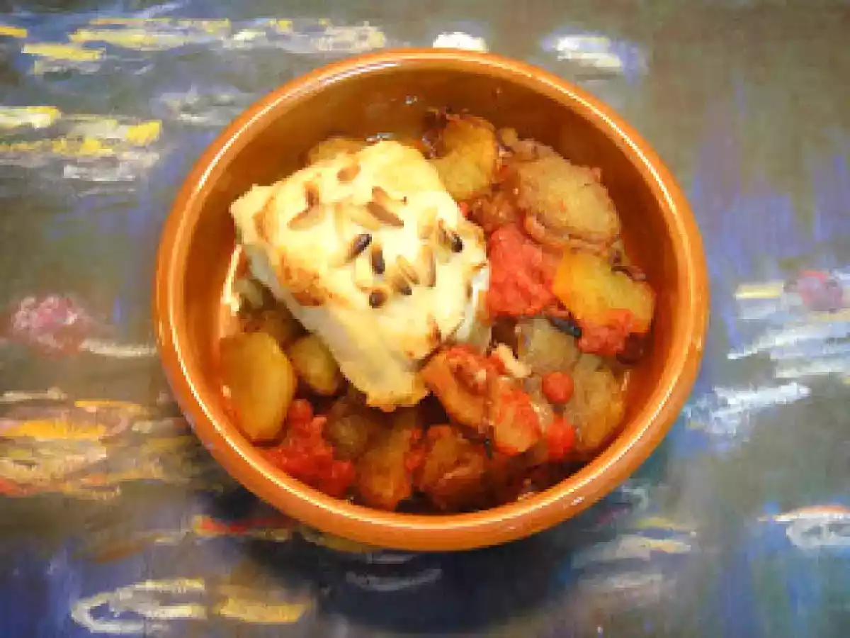 Bacalao con alioli gratinado