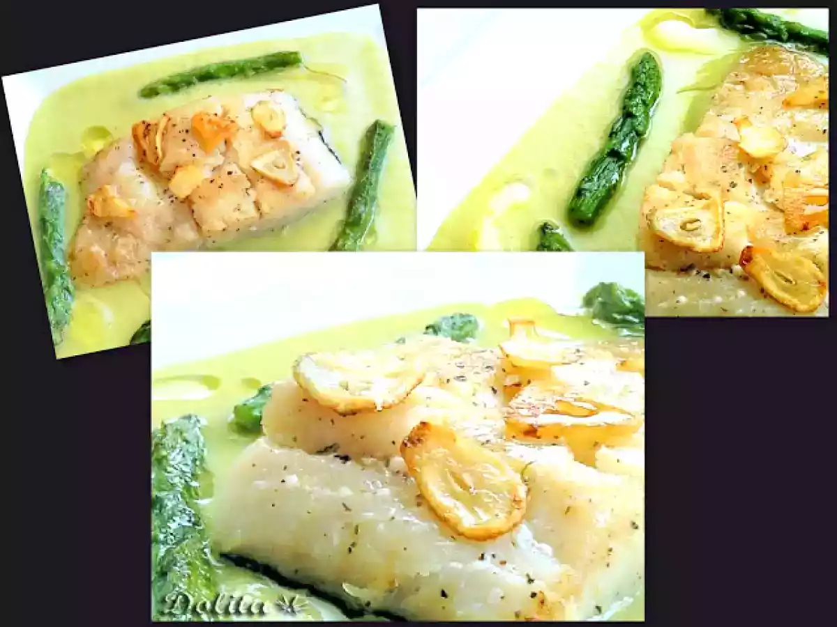 Bacalao con crema de espárragos - foto 2