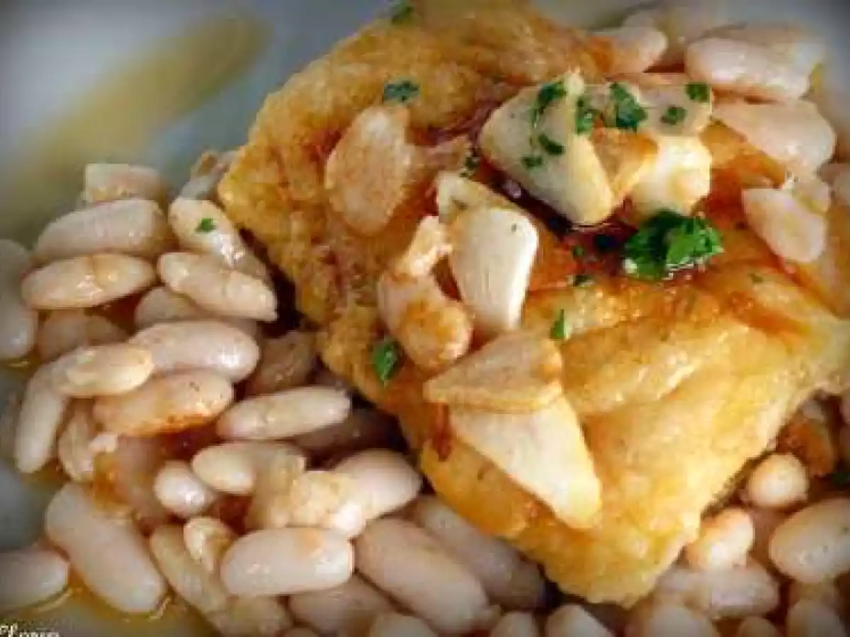 Bacalao con judias blancas