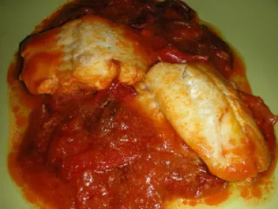Bacalao con pimiento y tomate (Fussioncook)
